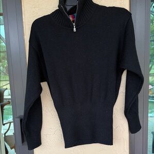 Bogner Black Zip-Up Women's Sweater